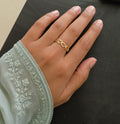 Gold / Silver Plated Anti Tarnish Stainless Steel Contemporary Adjustable Finger Ring