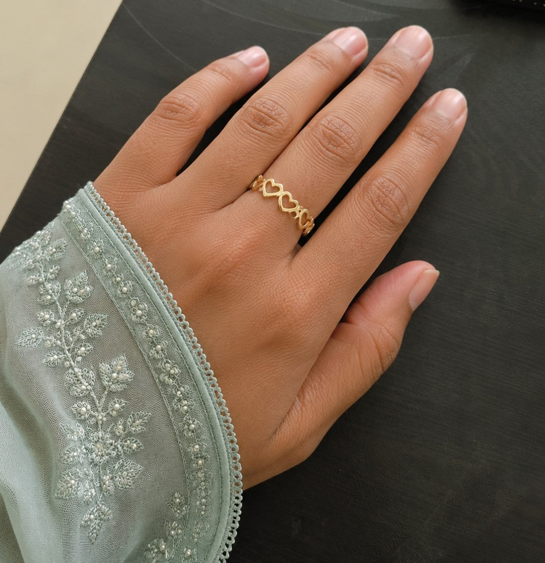 Gold / Silver Plated Anti Tarnish Stainless Steel Contemporary Adjustable Finger Ring