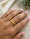 Gold / Silver Plated Anti Tarnish Stainless Steel Contemporary Adjustable Finger Ring