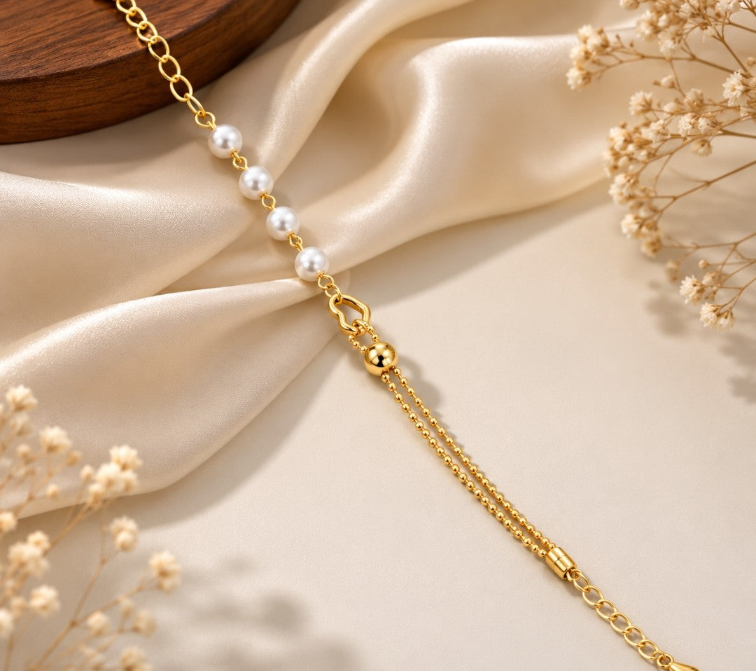 Stainless Steel Rose Gold & Silver Bracelet (Premium Quality) – ECBR004140