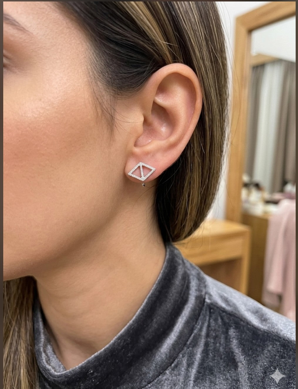 Stainless steel - Gold /silver plated Ear Ring ( Premium Quality)