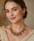 Gold-Plated Kerala Onam Necklace | Traditional Festive Jewellery