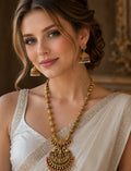 Gold-Plated Kerala Onam Necklace | Traditional Festive Jewellery
