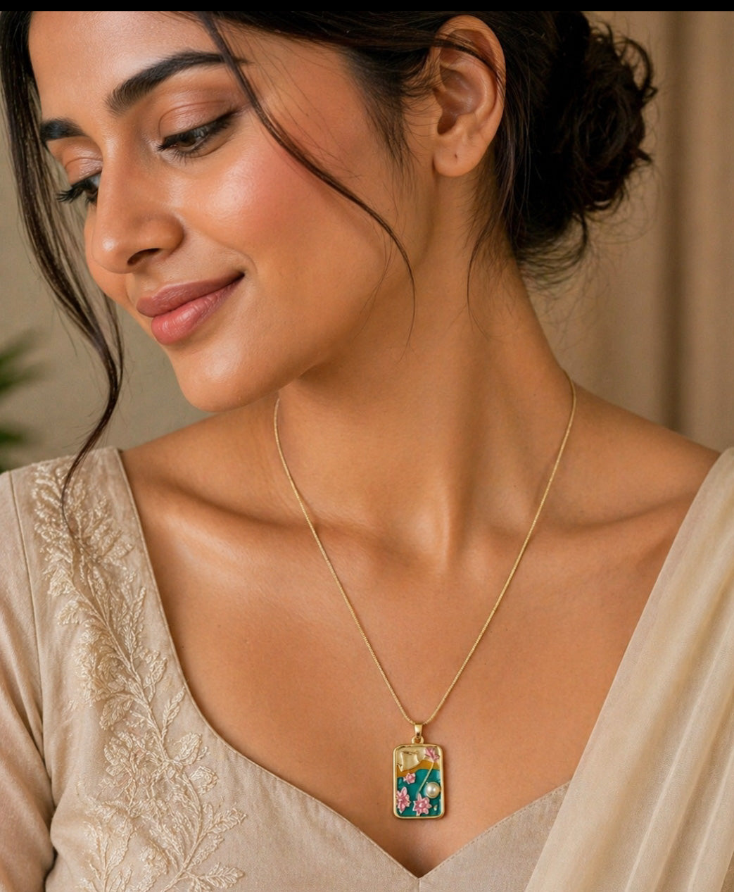 stainless steel necklace (Anti Tarnish Jewellery)