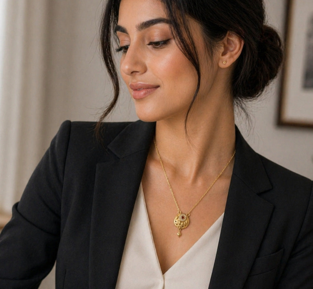 Necklace ( Alloy, pear/ stone) Budget friendly 199RS CORNER