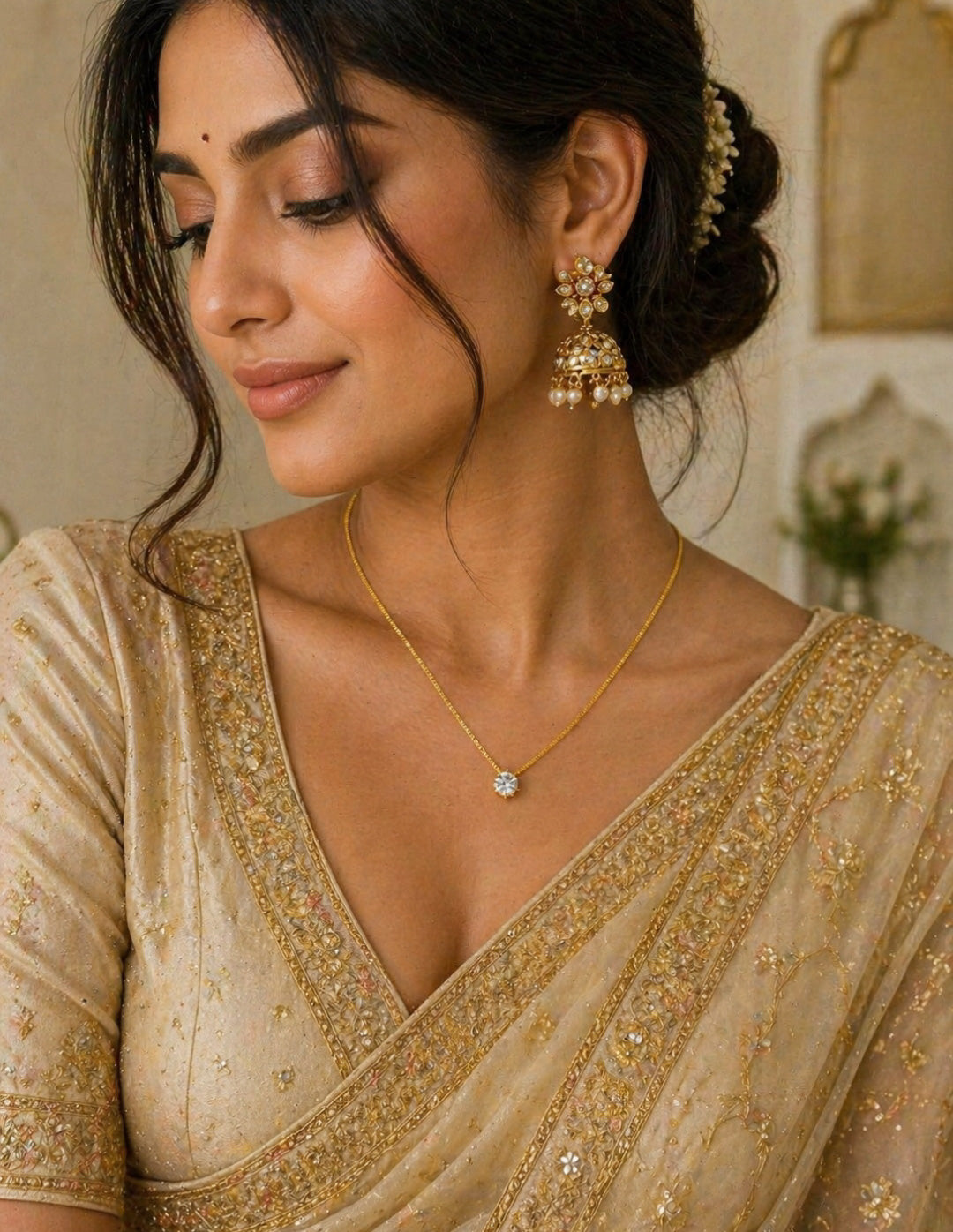 Necklace( Alloy, pearl / stone) Budget friendly 199RS CORNER
