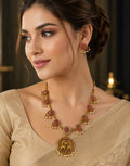 Gold-Plated Kerala Onam Necklace | Traditional Festive Jewellery