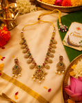 Gold-Plated Kerala Onam Necklace | Traditional Festive Jewellery